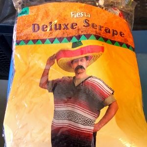 Unisex Mexican Poncho Costume